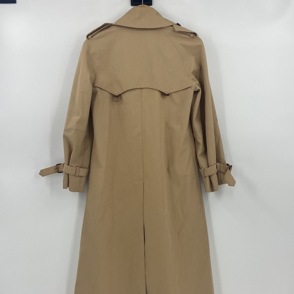 Etienne Aigner beige trench coat double breasted with belt size 8 - Picture 6 of 16